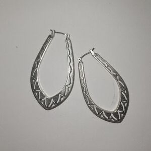 Elegant Silver Hoop Earrings